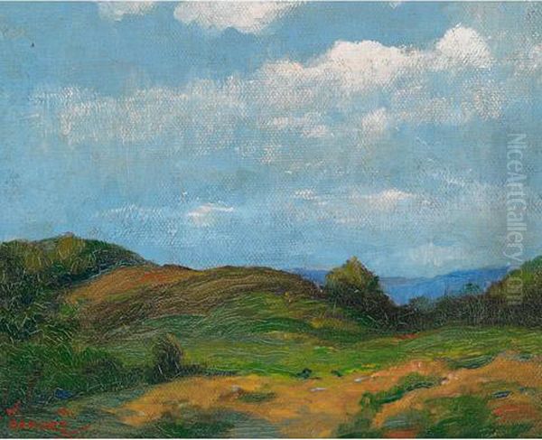 The Hilltop Oil Painting by Wilfred Molson Barnes