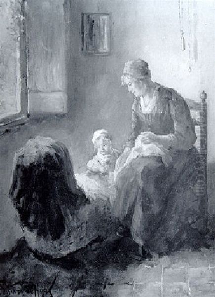 The New Gift Oil Painting by Bernard de Hoog