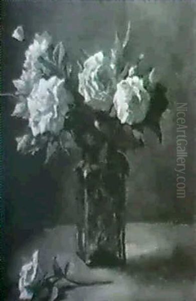 Still Life With Roses Oil Painting by Bernard de Hoog