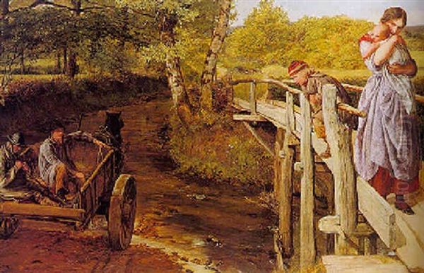 The Brook Oil Painting by James Clarke Hook