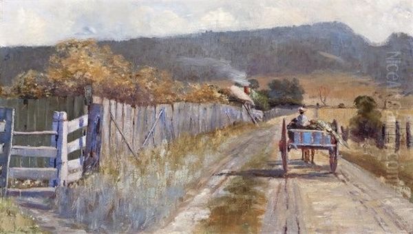 Near Rokeby House Oil Painting by Mabel Hookey