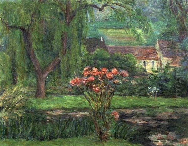 Le Rosier Oil Painting by Blanche Hoschede-Monet