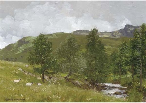 Summertime Oil Painting by George Houston