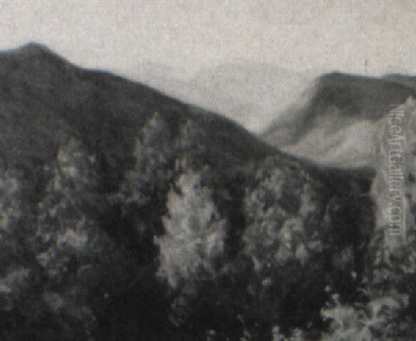 Bear Mt. Notch Oil Painting by Marion P. Howard