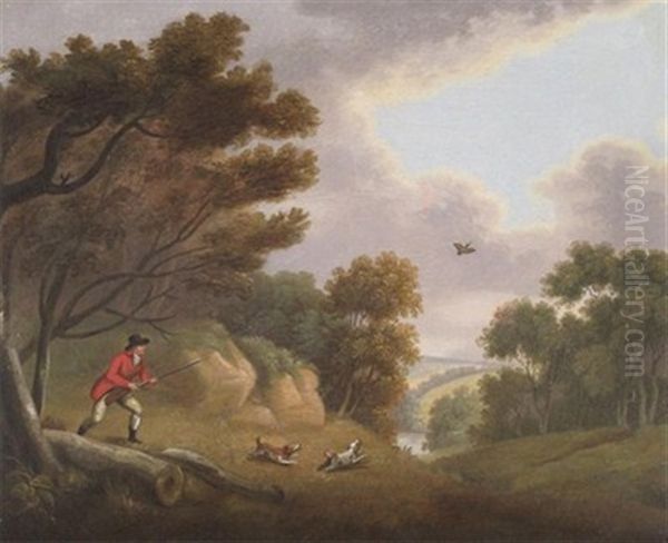 Shooting Partridge And Woodcock (pair) Oil Painting by William Samuel Howitt