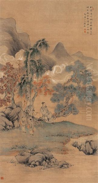 Orchid Oil Painting by  Hua Yan