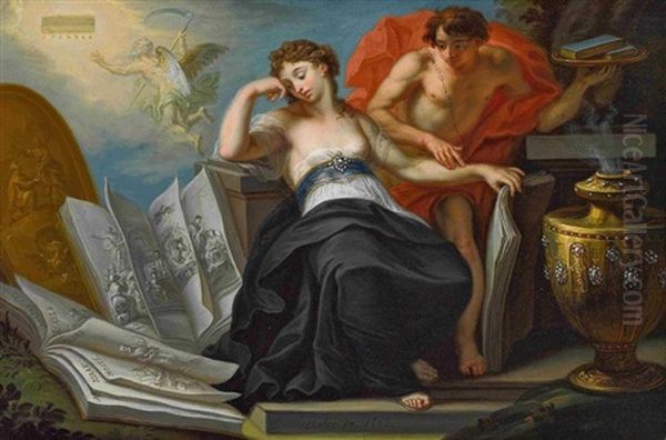 Allegorie Des Alten Und Neuen Bundes Oil Painting by Thomas Huber