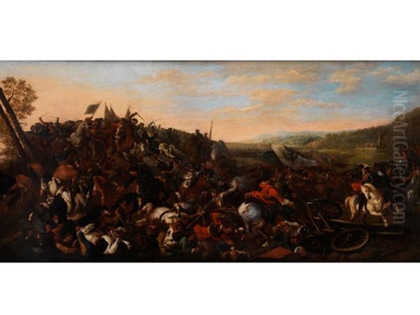 Schlachtenbild Oil Painting by Jan van Huchtenburg