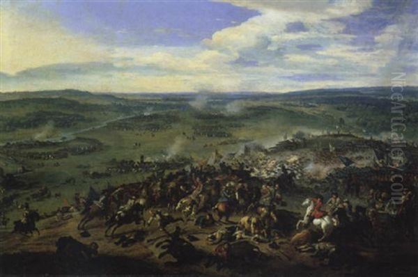 Die Schlacht Bei Hochstadt Oil Painting by or Huchtenburgh, Jan van Huchtenberg