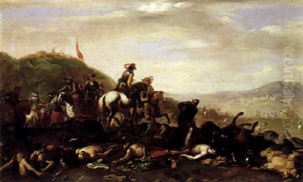 Nach Der Schlacht Oil Painting by Jan van Huchtenburg