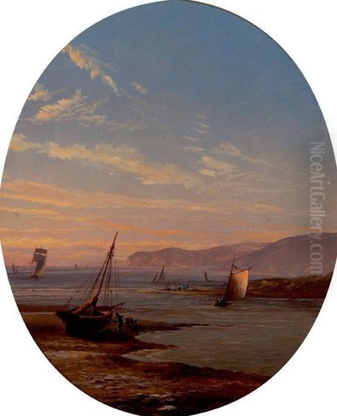 At Mouth Of ... Oil Painting by James Barret