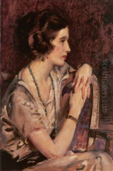 Rowena Highat Oil Painting by John Young Hunter