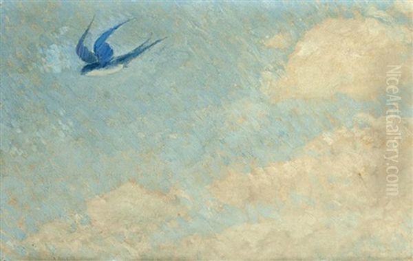 The Lone Swallow Oil Painting by Frederick William Hutchison