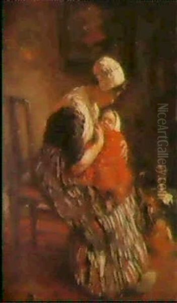 Lullaby Oil Painting by Robert Gemmell Hutchison
