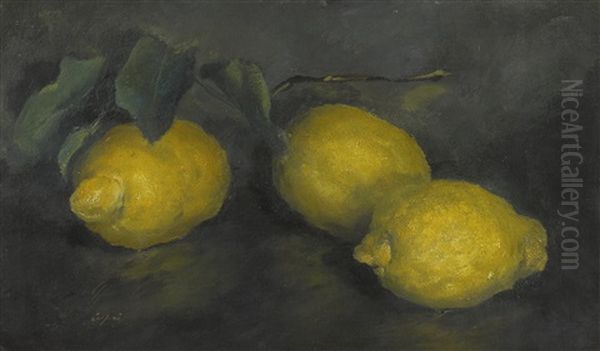 Lemons Oil Painting by Alexander Evgenevich Iacovleff