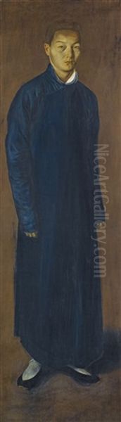 Portrait Of A Dignitary Oil Painting by Alexander Evgenievich Iacovleff