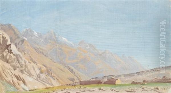 View Of Beyik Oil Painting by Alexander Evgenevich Iacovleff