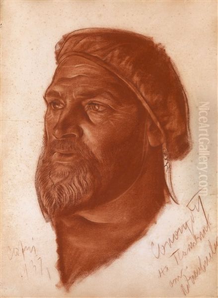 Portrait Of Leonid Sologub Oil Painting by Alexander Evgenievich Iacovleff