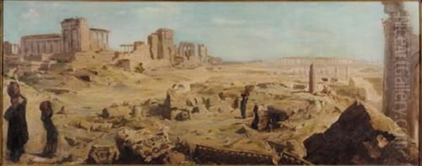View Of Palmyra Oil Painting by Alexander Evgenievich Iacovleff