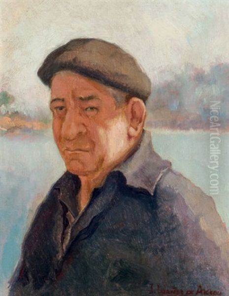 Marinero Oil Painting by Julian Ibanez de Aldecoa