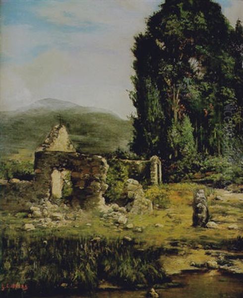 Fue Un Convento Oil Painting by Lino Casimiro Iborra