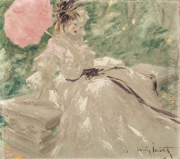 Dans Le Parc Oil Painting by Louis Icart