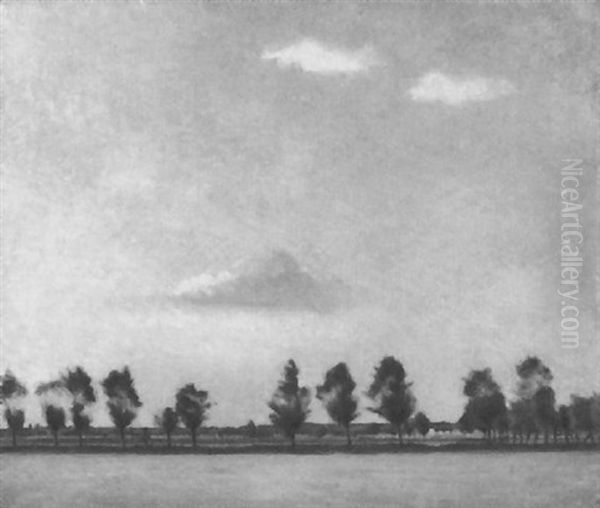 Weite Nordische Landschaft Unter Einem Fast Wolkenlosen Himmel Oil Painting by Peter Vilhelm Ilsted
