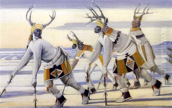 The Camoufleurs Oil Painting by Joseph A. Imhof