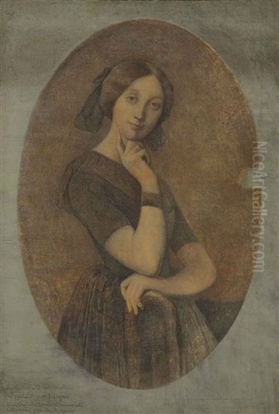 Portrait De La Comtesse D'haussonville Oil Painting by Jean-Auguste-Dominique Ingres