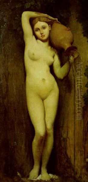 La Source Oil Painting by Jean Auguste Dominique Ingres