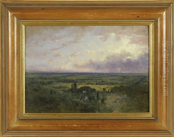 Sunset Coastal Landscape Oil Painting by George Inness Jr.