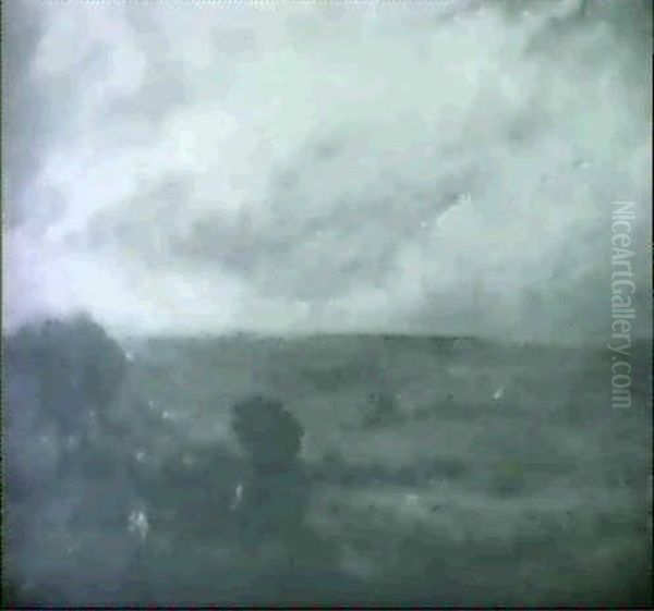 A Walk At Sunset Oil Painting by George Inness Jnr.