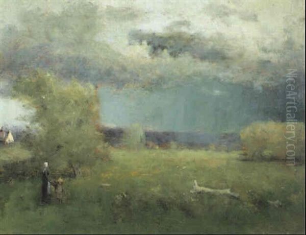 Spring Storm Oil Painting by George Inness