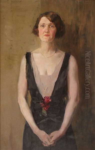 Portrait Of Beulah Watson Oil Painting by Isaac Israels