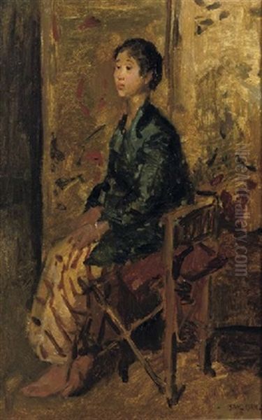 Javaanse Vrouw Oil Painting by Isaac Lazarus Israels