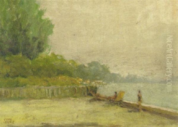 On The Beach Oil Painting by Isaac Israels
