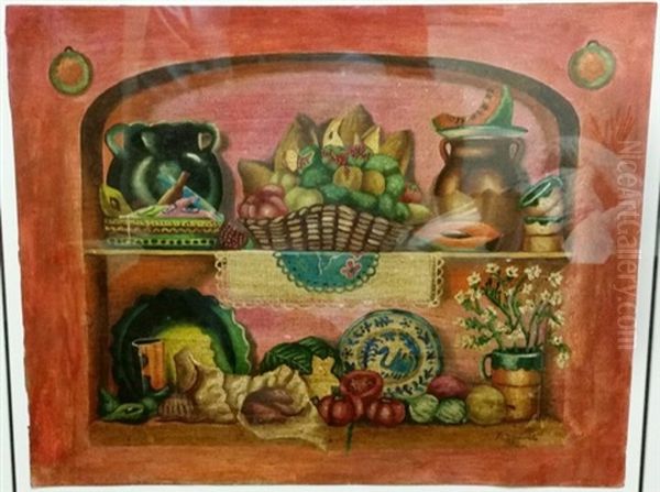 Untitled Oil Painting by Maria Izquierdo