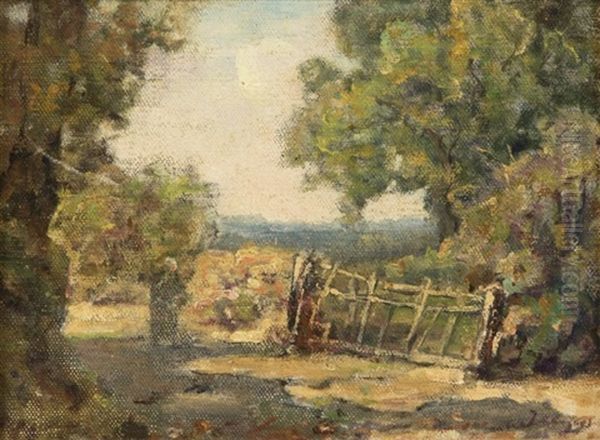 Le Faouet Oil Painting by Charles Emile Jacque