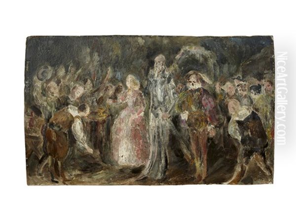 Don Quichotte Et Dulcinee Oil Painting by Wladyslaw Adam Alojzy Jahl