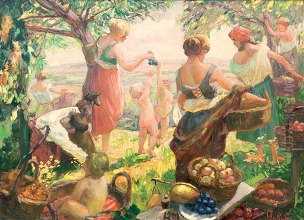 Podzim Oil Painting by Frantisek Jakub