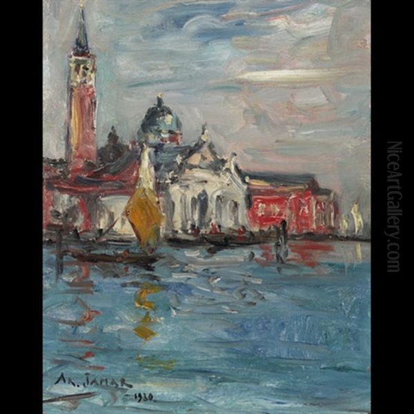 Venice Oil Painting by Armand Gustave Gerard Jamar