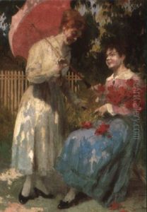 A Lady Under An Umbrella
