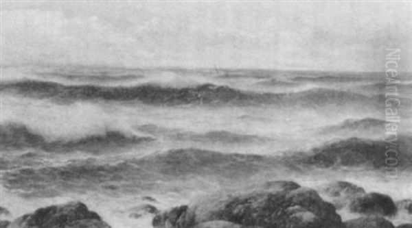 Easterly Breeze, A Grand Sea Oil Painting by David James