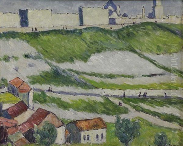 The Walls Of Jerusalem Oil Painting by John Wells James