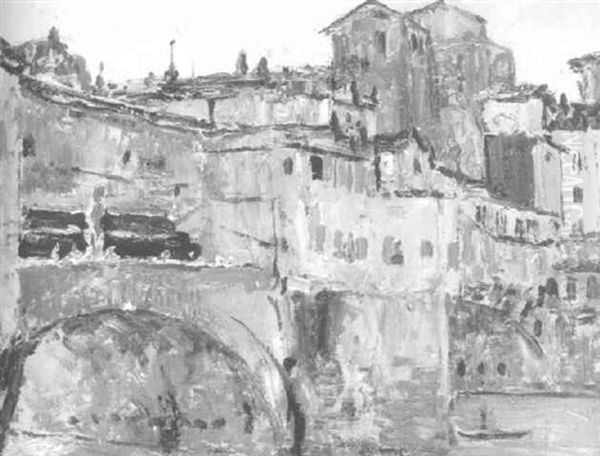 Ponte Vecchio, Florence Oil Painting by Alexander Jamieson
