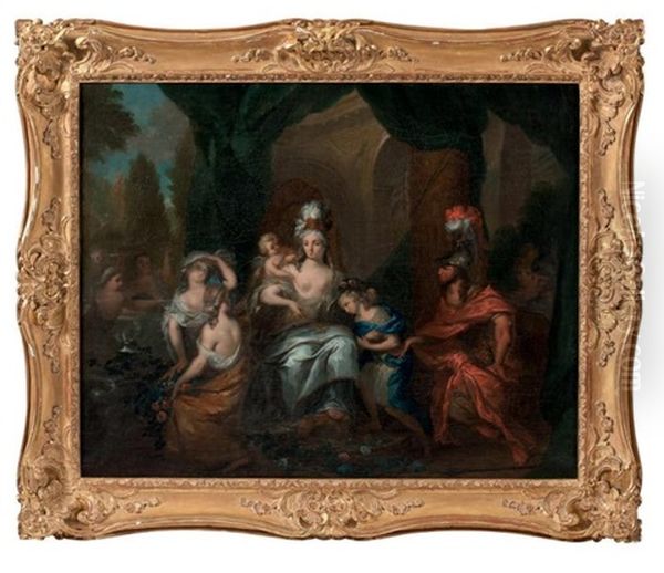 Renaud Et Armide Oil Painting by Franz Christoph Janneck