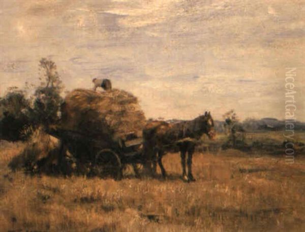 Harvest Time Oil Painting by Willem George Frederik Jansen