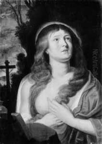Die Bussende Maria Magdalena Oil Painting by Abraham Janssens