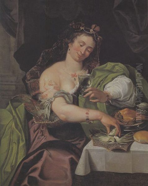 La Zingara Oil Painting by Abraham Janssens