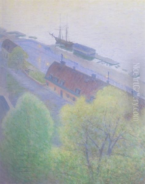 Varkvall Oil Painting by Eugene Fredrik Jansson